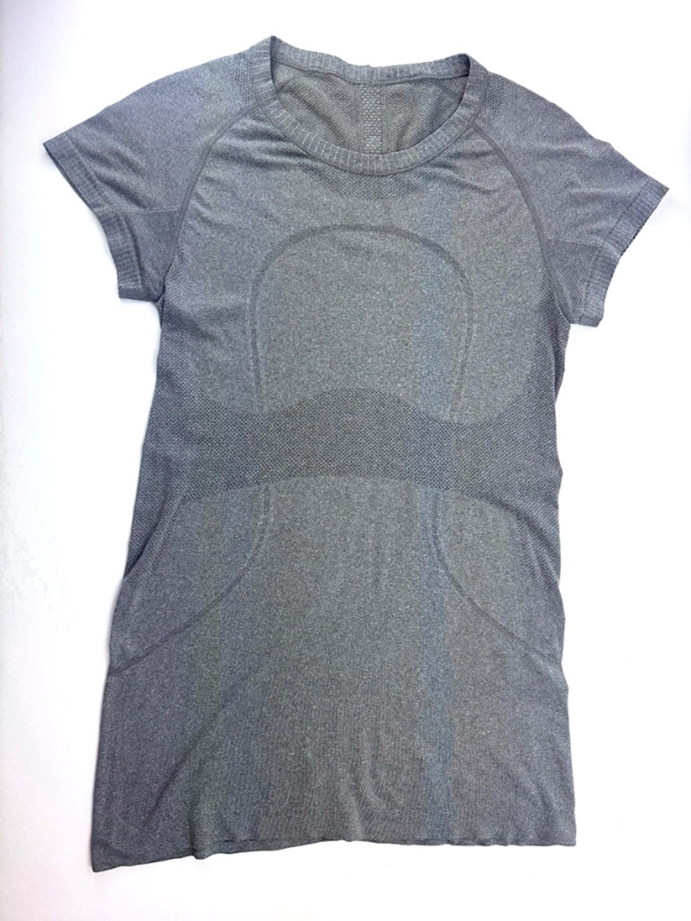 Lululemon Swiftly Tech Short Sleeve Crew Heathered Slate - Size 10 (A236)
